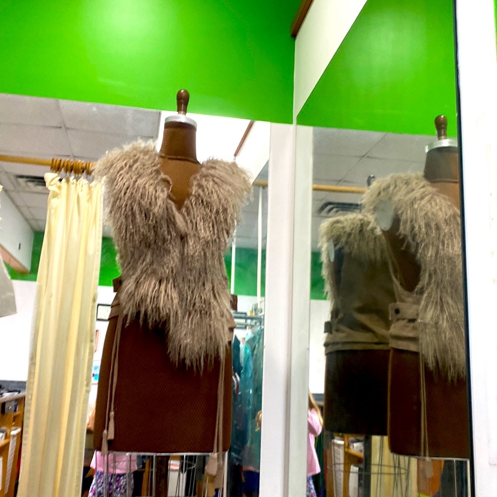 Sheep fur vest